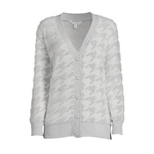 Time and Tru Women’s Eyelash Patterned Cardigan